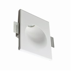 Σποτ γυψοσανίδας τοίχου οροφής χωνευτό εμμέσου φωτισμού SKYE μονόφωτο 1xGU10 από trimless γύψο ορθογώνιο σε χρώμα λευκό Aca | G8016G
